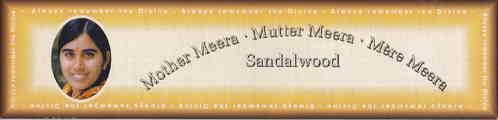 Mother Meera Incense (Sandalwood)